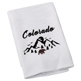 Colorado Souvenir Dish Towel Colorado Lover Gift Colorado Housewarming Kitchen Towel Colorado Mountain Gift (Colorado)