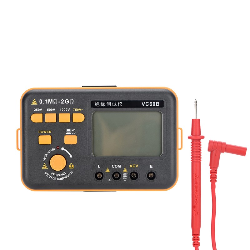 VC60B LCD Digital Insulation Resistance Tester MegOhm Meter Testers Measure