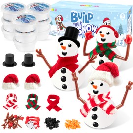JOYIN Christmas Build Your Snowman Craft Kit, 3 Pack DIY Snowman Craft Kit for Christmas Arts and Craft Activities, Xmas Gift Stocking Stuffers for Kids, Party Favor School Funny Toy