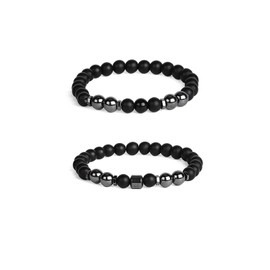 Anti-Swelling Black Obsidian Anklet for Women Men Lymphatic Drainage Black Obsidian Bracelet Anklet Anti-Anxiety Obsidian Bracelet Tiger Eye Natural Stone Ankle Bracelets Jewelry Gift (A)