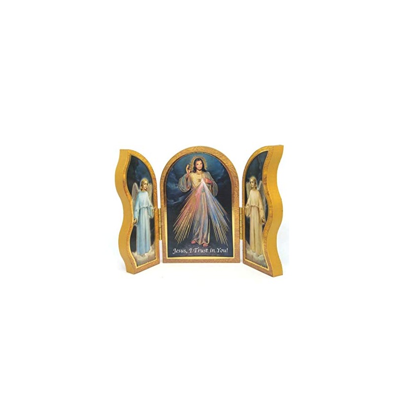 CBC Triptych Divine Mercy Folding Plaque or Triptych