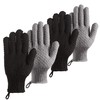 Bath Exfoliating Gloves Scrub - 4 pcs Lengthened and Large