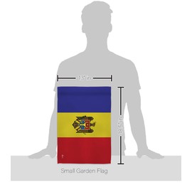Moldova Garden Flag - Regional Nationality Nation International World Country Particular Area - House Decoration Banner Small Yard Gift Double-Sided Made in USA 13 X 18.5