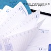 2022 A5 Diary Book with Tabs Soft Leather Blue Cover