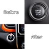 YYTQP Cute Bow Bling Car Engine Stop Decoration Ring, 1