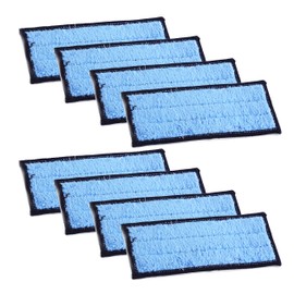 MaximalPower Replacement Washable & Reusable Wet Mopping Pad Compatible with iRobot Braava Jet 240, 241, 244, 245, 250 Robot Mops, Blue, 8-Pack