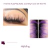 Purple Glitter Eyelash Extensions Laser Colored Spike Colorful Eye Lash