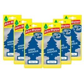 Arbre Magique 6er-Set New Car Lufterfrischer-Parfümierer Superlanganhaltender Duft für Auto, Haus, Büro, etc.