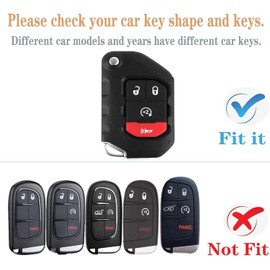 Yonmcfn for Jeep Key fob Cover with Leather Keychain,Gold Soft TPU 4 Buttons Key Shell,fit 2020 2021 2022 2023Wrangler JL JLU Gladiator JT Rubicon flip Remote car Key(White)