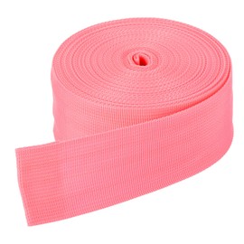 DMiotech 10 Yard 9 m x 50 mm Wide Nylon Webbing Poly Flat Ribbon Strap for DIY Crafts Backpack Straps Sewing, Repair of Outdoor Equipment, Light Pink