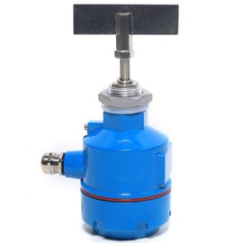 GMSLuu 24V Material Level Switch,High Temperature Rotary Paddle Level Switch for Solid Bin Indicator Silo Sensor