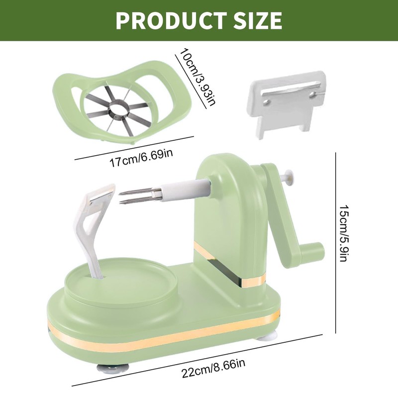 Apple Peeler, Apple Peeler Slicer Corer, Apple Peeler Slicer, Stainless