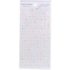 [Moji Deco Sticker] Sticker Sheet/Pastel Alphabet
