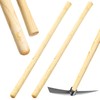 Lasnten 2 Pcs Solid Wood Replacement Handle for Round Eye