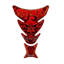 Keiti Motorcycle Tank Pad Devil Skull Red KT8020R