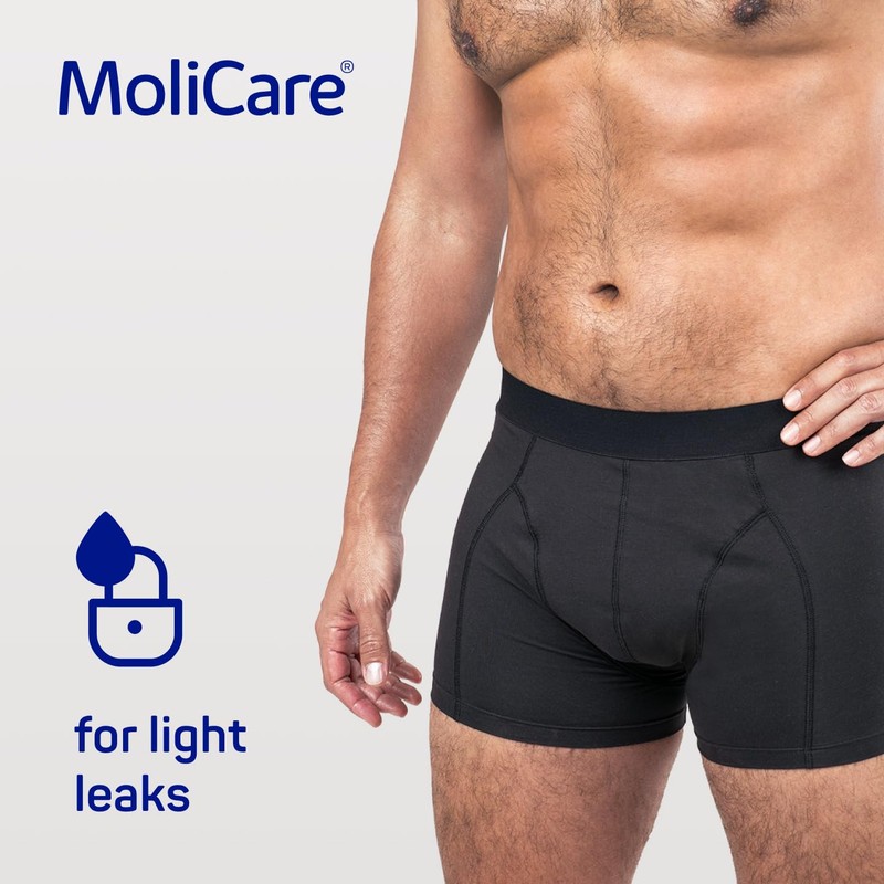 MoliCare Men - Invisible Absorbent Washable Incontinence Pants with X-Change