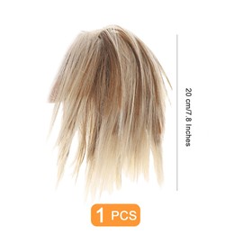 Hair Extensions Messy Bun Hair Piece With Elastic Rubber Band Synthetic Chignon Updo Ponytail Scrunchies for Women 0816