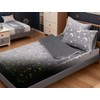 A Nice Night Starry All-in-One Plush Zipper Bedding Set, Twin