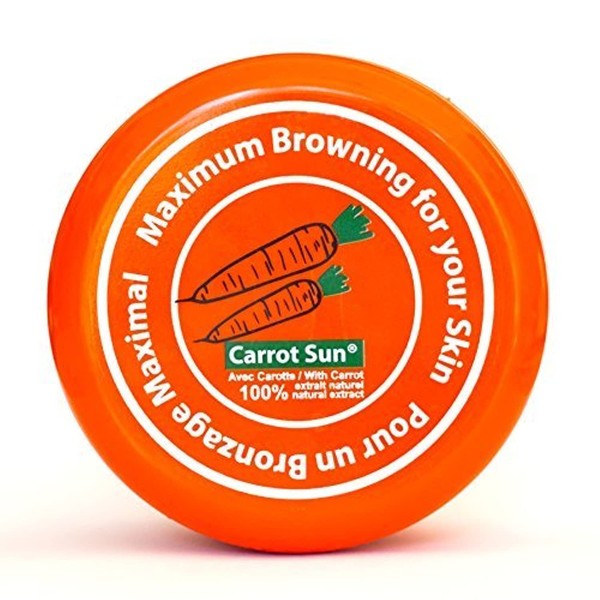 Carrot Sun Karottencreme - Bräunungsbeschleuniger mit Karottenöl und Vitaminen - Wasserfeste Formel.