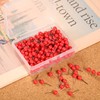 Map Tacks Push Pins Small Size 300 Packs (Red, 1/5