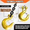 YATOINTO Grade 80 Log Chain 3/8'' X 14 Feet with
