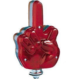 Hansen Styling Parts Additional Lighting Off Light Fingers – Red and Orange (Made of Metal and Plastic) – Can be Used for 12 and 24 Volt