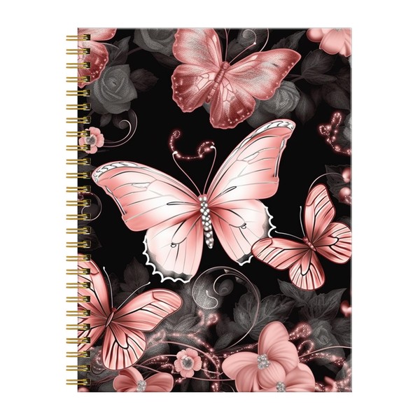 FVBAO Spiral Journal Notebook for Women,Cute A5 College Ruled Notebooks