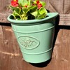 Darthome Glossy Wall Planter 21x23cm Ceramic Effect Plastic Semi Circular