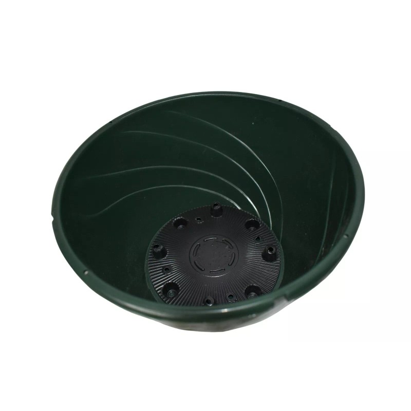 Landmark Plastics 12" GREEN Plastic Hanging Baskets {Set of 10}