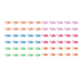 60 Pcs Luminous Mini Turtle,Mini Turtles Luminous Little Turtle Figurines Glow in The Dark Tiny Turtle Miniature Ocean Sea Ornament DIY Charms for Home Garden Landscape Aquarium Dollhouse Decor