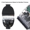 Qblahip New Replacement Blades Compatible with Meridian Body Trimmer, 2Pcs