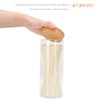 Luxtea Glass Jar Borosilicate Canister 34oz with Cork Stopper Lid,