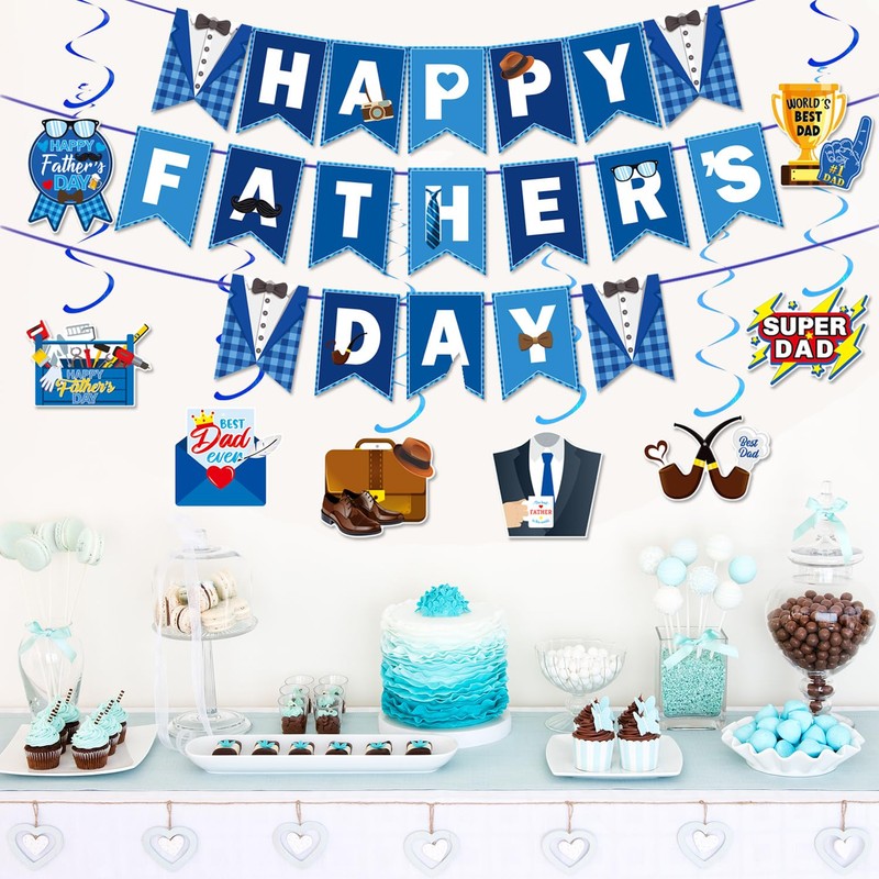 Happy Fathers Day Decorations Happy Father's Day Banner Fathers Day