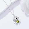 LONAGO Monkey Necklace Birthstone Monkey Pendant Necklace Jewelry Gift for