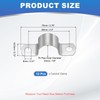 PATIKIL 22mm Rigid Pipe Strap, 12 Pcs 304 Stainless Steel