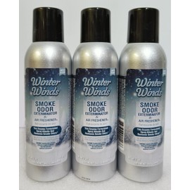 Smoke Odor Exterminator 198 gm/ 7 oz Large Spray Winter Winds 7oz Can 3 Pack., Assorted