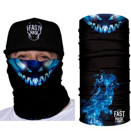 Fast Mask - Breathable Fabric Face Mask, 100% Polyester Microfiber Face Protection with SPF 40 for Men and Women- With Sewn Edges (The Monster Under The Bed Neck Gaiter)