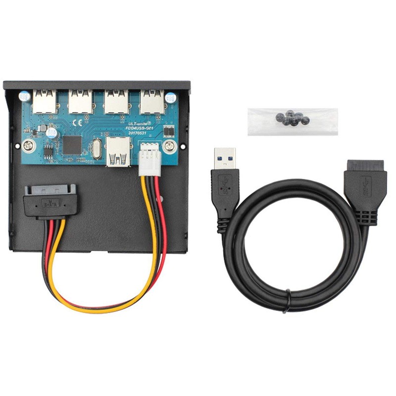 CY USB 3.0 HUB 4 Ports Front Panel to Motherboard