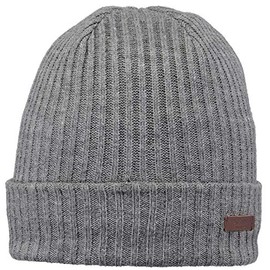 Barts Hat Wilbert Turnup Men, Heather Grey, One Size