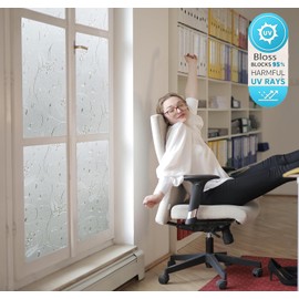 Bloss Decorative Window Films Window Clings Window Shades Window Decals Window Tint Privacy Windows Film, 29.5 by 78.7 inches