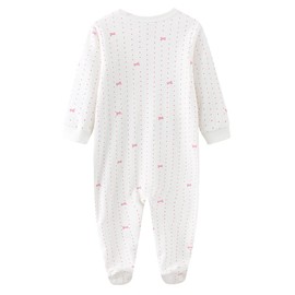 MIXIA Unisex Baby Bodysuit Newborn Baby Clothes Cotton Footed Sleep and Play - Love Mommy, size: 80