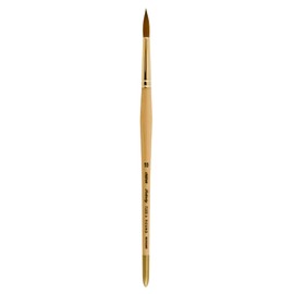 Silver Brush Limited 7200S10 Silver Kolinsky Round Brush for Watercolor and Oil, Size 10, Short Handle