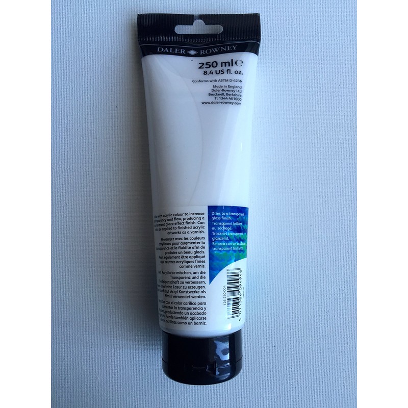 Daler-Rowney Simply Acrylic Medium, Plastic tube, 8.45oz - 250 ml,