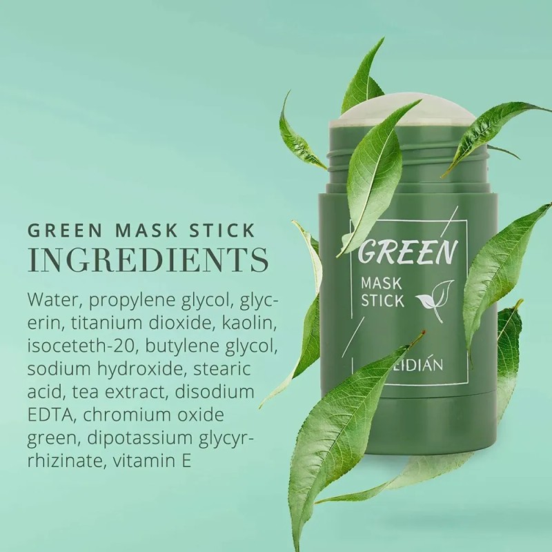 Mascarilla En Barra De Arcilla Con Té Verde, Limpieza Profun