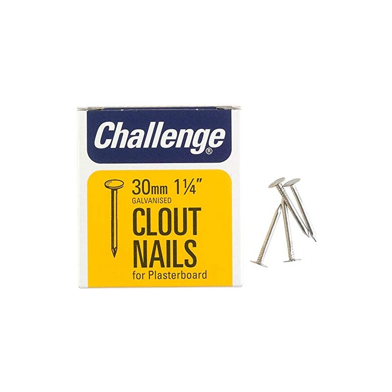 Clout PLASTERBOARD Nails 30MM (225G), Nail Fasteners, Hardware - 12030