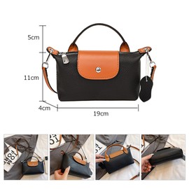 Whatna 35699 Cow Leather Mini Shoulder Bag, Women's, Tote Bag, Handheld Bag, Mother's Bag, Small, Book, Leather, Thick, Leather, Lightweight, Shoulder Bag, Mini Bag, Women's, Work, Travel, Smartphone