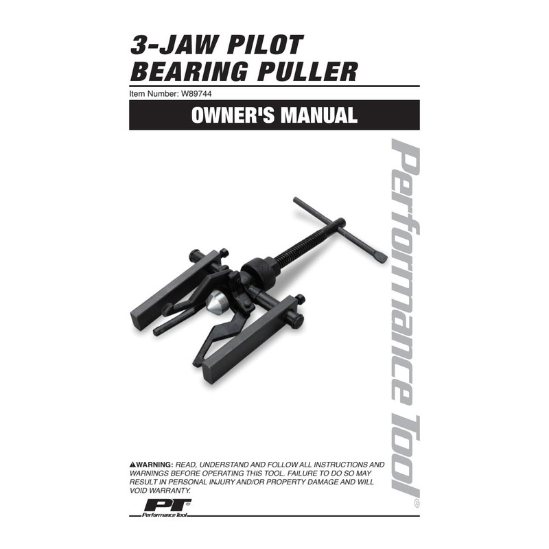 Performance Tool W89744 Pilot Bearing Puller 3-Jaw
