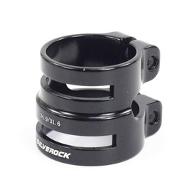 Silverock CNC Dual Size Seatpost Clamp 27.2/31.8mm 31.6/34.9mm for Carbon Post(27.2/31.8mm black