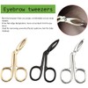 Eyebrow Tweezers, Scissors Shape, Eyebrow Tweezers, Nose Hair Remover, Flat