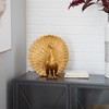 Deco 79 Polystone Peacock Handmade Decorative Sculpture Home Decor Statue,